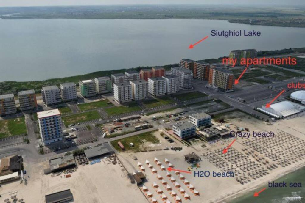 Apartamento Summerland, 30M From Beach&Best Clubs, Nuba, Fratelli, Ammos Mamaia Exterior foto